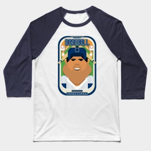 Baseball Blue Pinstripes - Rhubarb Pitchbatter - Seba version Baseball T-Shirt